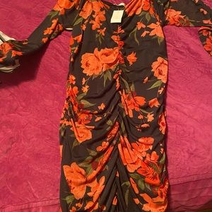 Multi colored fitted dress